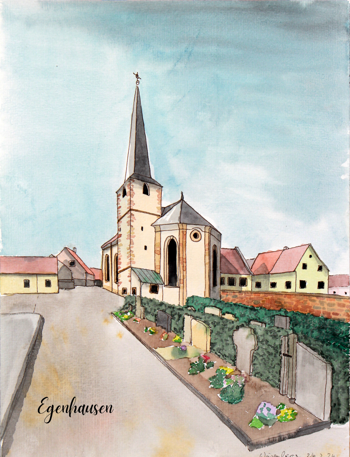 Postkarte Werneck 'Egenhausen'