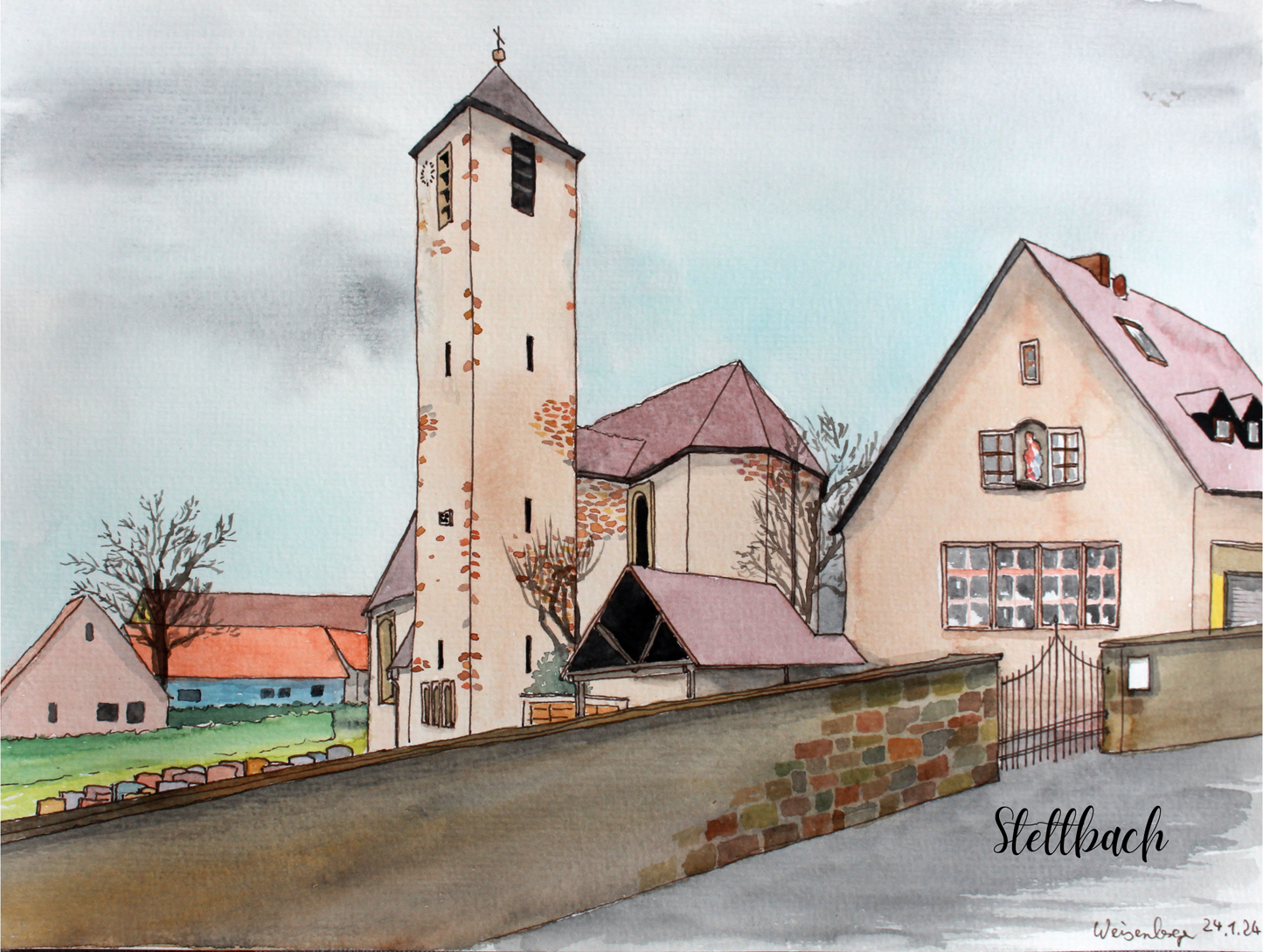 Postkarte Werneck 'Stettbach'